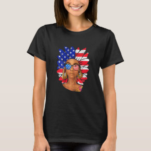 Camiseta Afro Sunflower African American 4 De Julho Melani