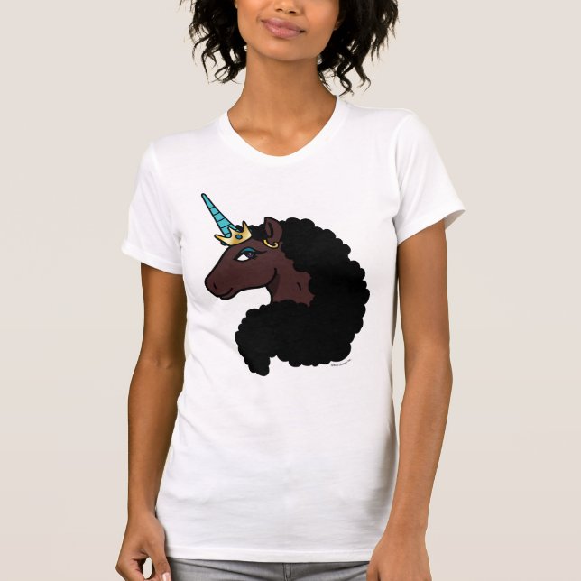 Camiseta Afro Unicorn | Magia (Frente)