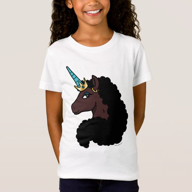 Camiseta Afro Unicorn | Magia (Frente)