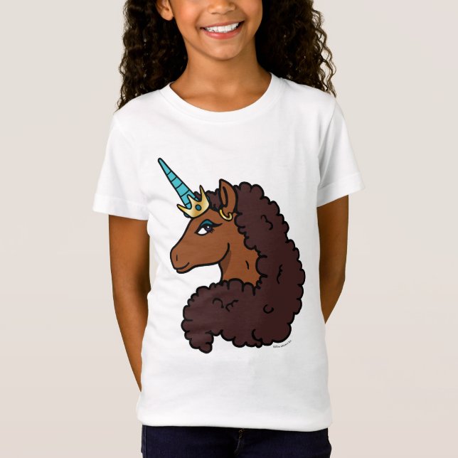 Camiseta Afro Unicorn | Único (Frente)