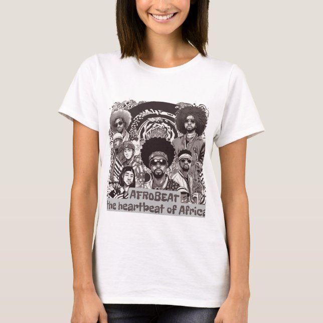 Camiseta Afrobeat - O Pulso Da África (Frente)