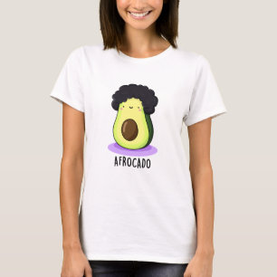 Camiseta Afrocado Engraçado Avocado Com Afro Pun