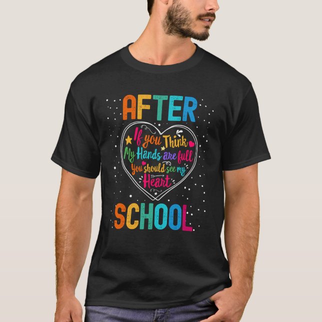 Camiseta After School Appreciation Week Back to School Hear (Frente)
