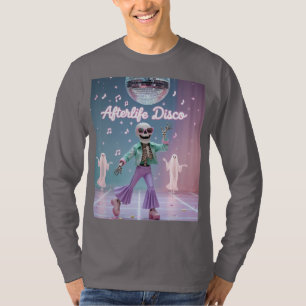 Camiseta Afterlife Disco – Dança Esqueleto Groovy em Pastel
