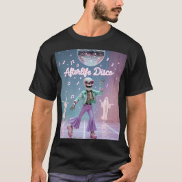 Camiseta Afterlife Disco – Dança Esqueleto Groovy em Pastel
