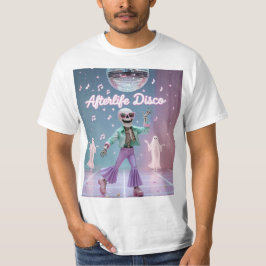 Camiseta Afterlife Disco – Dança Esqueleto Groovy em Pastel
