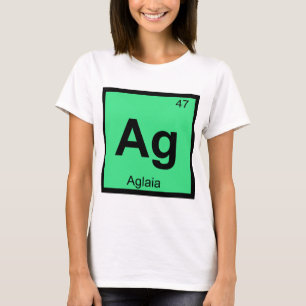 Camiseta Ag - Aglaia Graças Símbolo da Tabela Periódica Quí