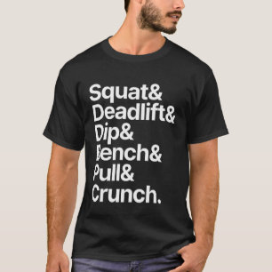 Camiseta Agachamento no Ginásio Levantamento de Peso Dip Ba