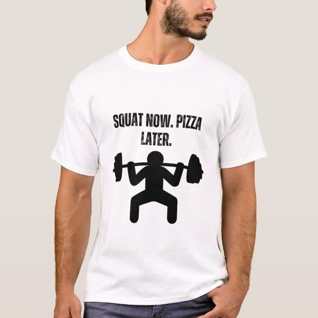 Camiseta Agache Agora. Pizza Depois. (Frente)