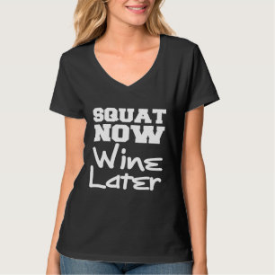Camiseta Agache Agora Vinho Mais Tarde Para Homens Mulheres