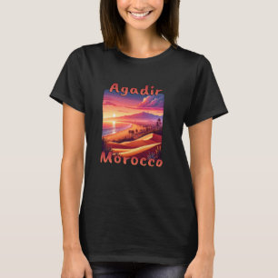 Camiseta Agadir Marrocos Holiday Sunset