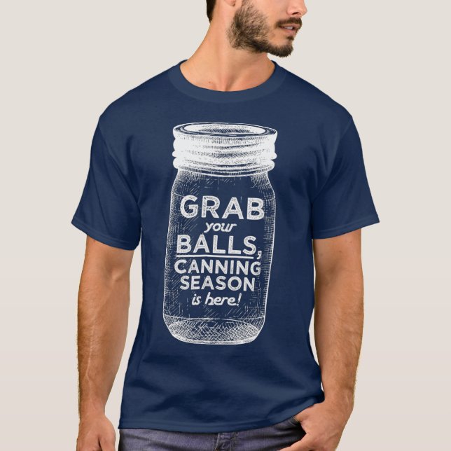 Camiseta Agarra a Comida das bolas (Frente)