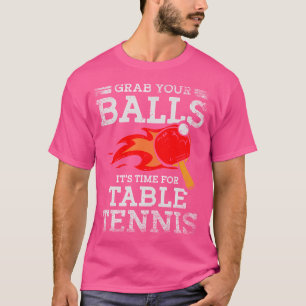 Camiseta Agarre O Tempo Das Bolas Para Ping Do Jogador De T