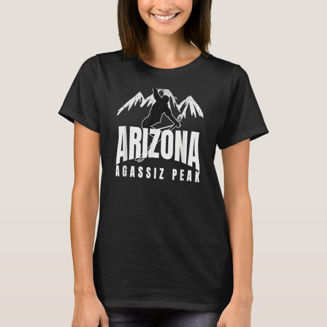 Camiseta Agassiz Peak Arizona Clássica Nórdica de Esqui & L (Frente)