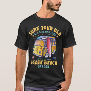 Camiseta Agate Beach Oregon Surf Tour pelos EUA