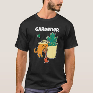 Camiseta Agave Suculenta E Gato Jardineiro Coração Botânico