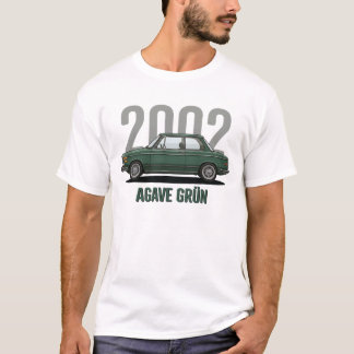 Camiseta Agave Verde BMW 2002 Clássico Vintage