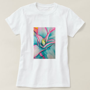 Camiseta Agave watercolor de arte fina suculenta