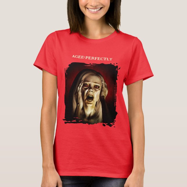 Camiseta Aged Perfectly. Portrait of a woman (Frente)