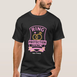 Camiseta Agência de Proteção de Anel Design de Festa de Cas