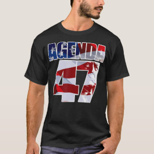 Camiseta Agenda 47 Campanha Patriótica de Reeleição de Trum