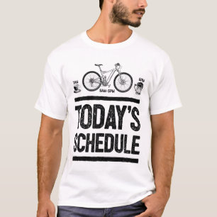 Camiseta Agenda de Hoje Mountain Biking Ciclismo Vintage G