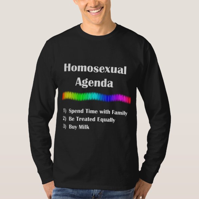 Camiseta Agenda homossexual (Frente)