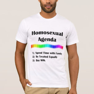 Camiseta Agenda homossexual