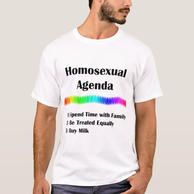 Camiseta Agenda homossexual (Frente)