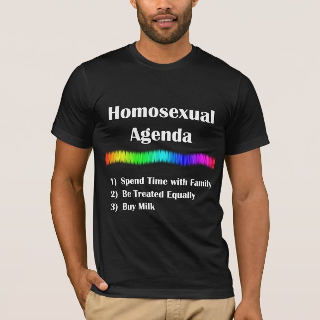Camiseta Agenda homossexual (Frente)