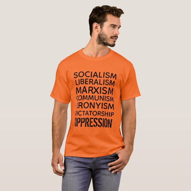 Camiseta Agenda Socialista e Liberal - Opressão (Frente Completa)
