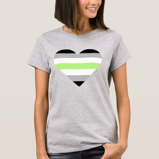 Camiseta Agender Heart Pride (Frente)