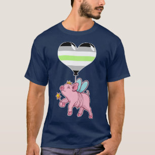 Camiseta Agender Pig FairyNonbinary Gender