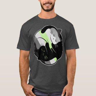 Camiseta Agender Yin Yang Cat