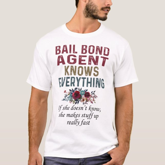 Camiseta Agente Bail Bond Sabe Tudo (Frente)