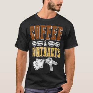 Camiseta Agente Comercial Funny Imóveis Agente Café Coffe