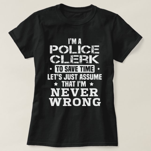 Camiseta Agente da Polícia (Frente do Design)