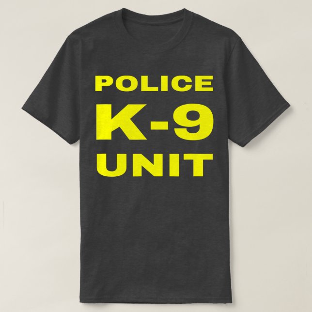 Camiseta Agente da Unidade de Polícia K9 - Tra de Manipulad (Frente do Design)