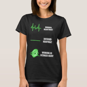Camiseta Agente de Agente de Seguro de Trabalho do Agente L