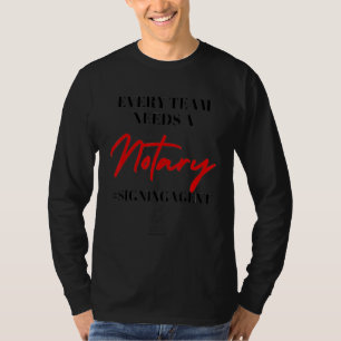 Camiseta Agente de Assinatura de Notário Notário Público No