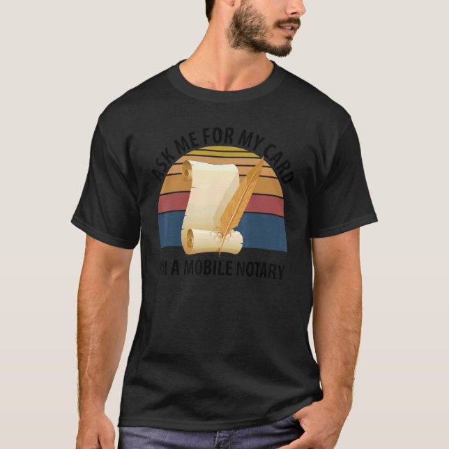 Camiseta Agente de Assinatura Notária Móvel Notarize Seal (Frente)