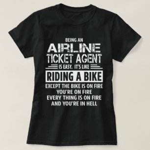 Camiseta Agente de Bilhetes de Companhia Aérea
