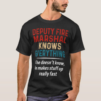 Camiseta Agente de Bombeiros Sabe Tudo