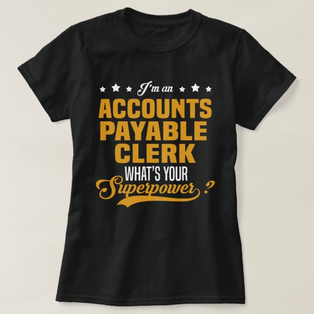 Camiseta Agente de Contas a Pagar (Frente do Design)