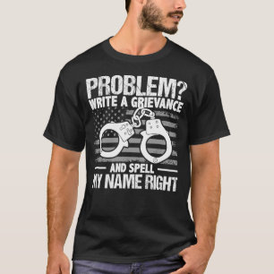 Camiseta Agente de Correção de Problemas da Polícia linh