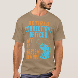 Camiseta Agente de Correções Reformado que Pescaria Lover R