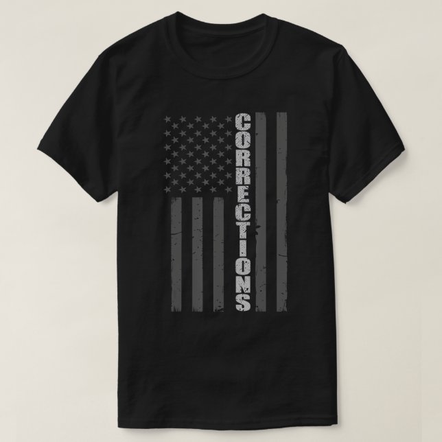 Camiseta Agente de Correções Sinalizador Thin Silver Line T (Frente do Design)