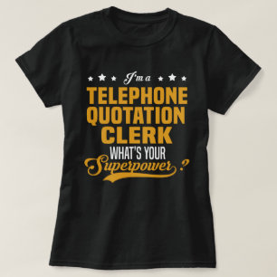 Camiseta Agente de Cotação Telefônica