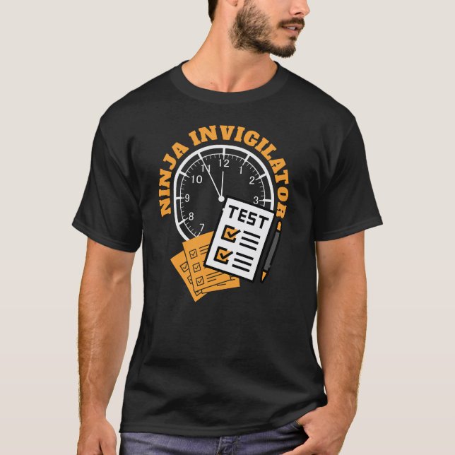 Camiseta Agente de Exame INVIGILATOR NINJA (Frente)
