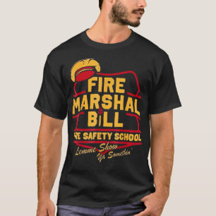 Camiseta Agente de Fogo Bill Safety School Engraçado Bombei